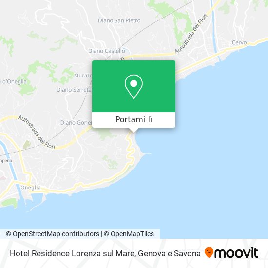 Mappa Hotel Residence Lorenza sul Mare