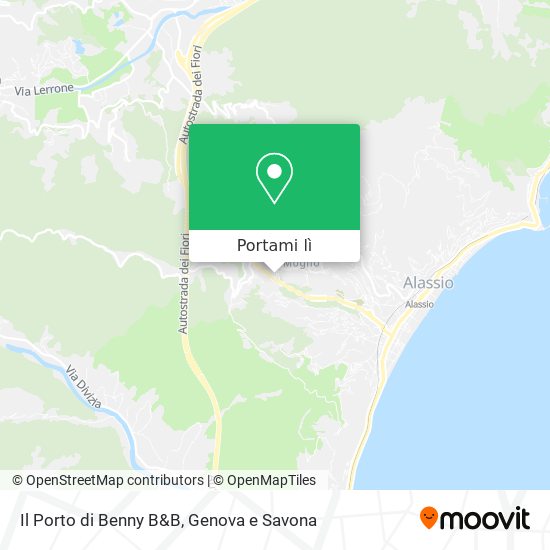 Mappa Il Porto di Benny B&B