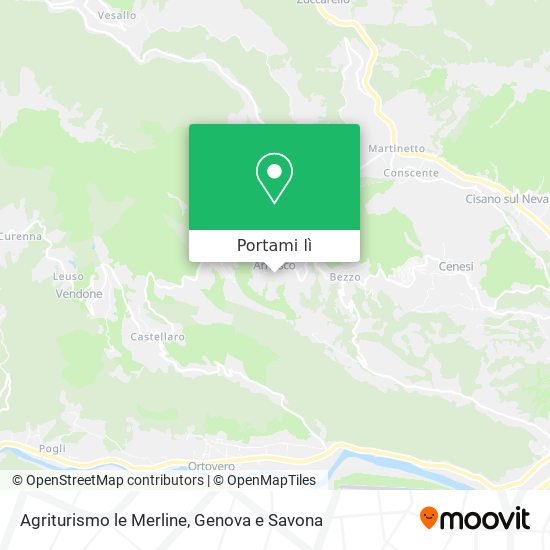 Mappa Agriturismo le Merline