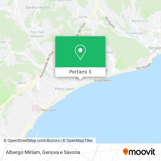 Mappa Albergo Miriam