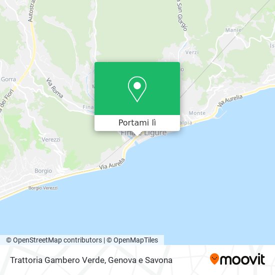 Mappa Trattoria Gambero Verde