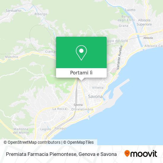 Mappa Premiata Farmacia Piemontese