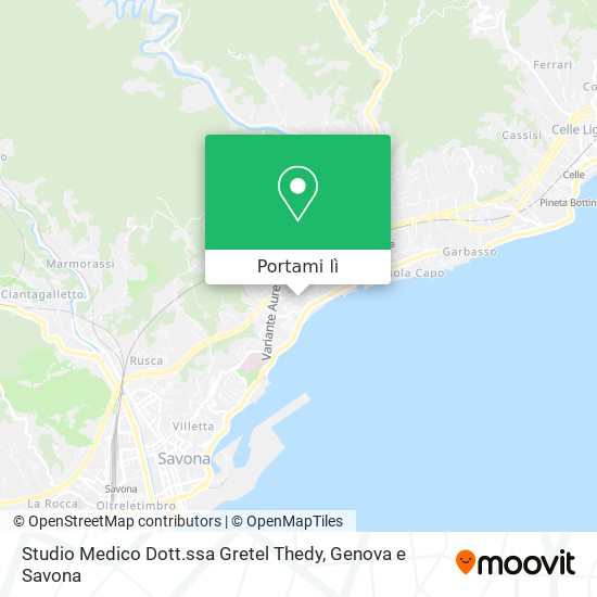 Mappa Studio Medico Dott.ssa Gretel Thedy
