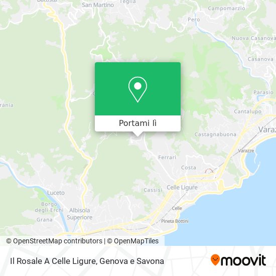 Mappa Il Rosale A Celle Ligure