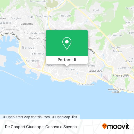 Mappa De Gaspari Giuseppe