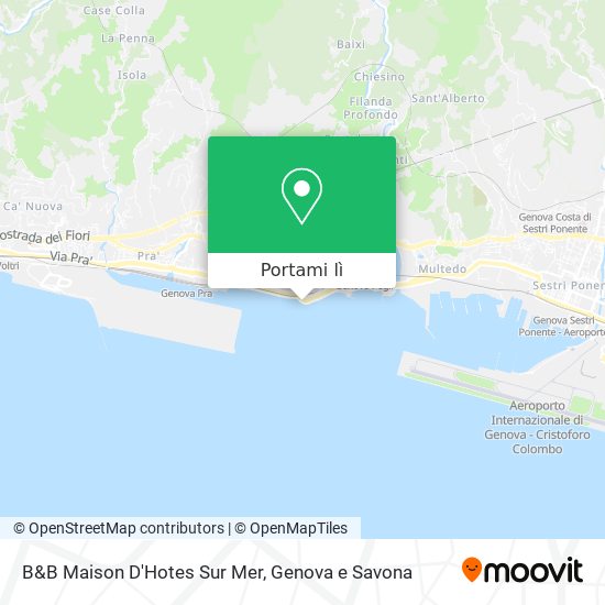 Mappa B&B Maison D'Hotes Sur Mer