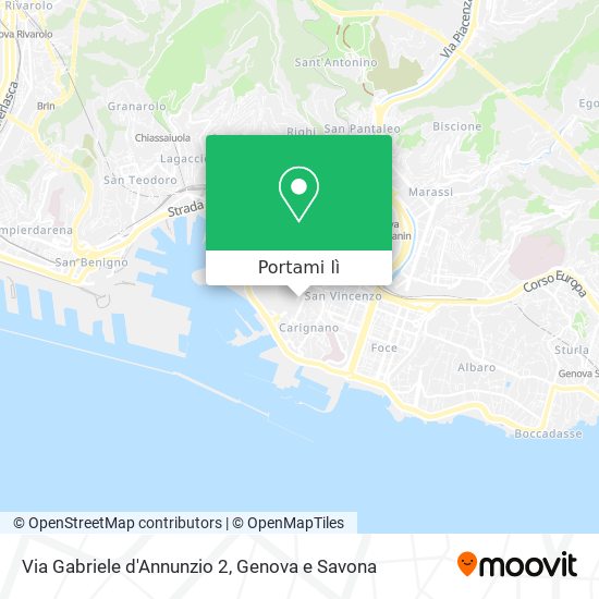 Mappa Via Gabriele d'Annunzio 2