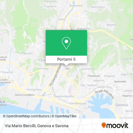 Mappa Via Mario Bercilli