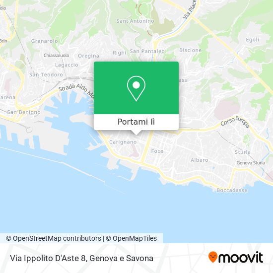 Mappa Via Ippolito D'Aste 8