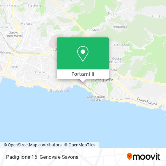 Mappa Padiglione 16