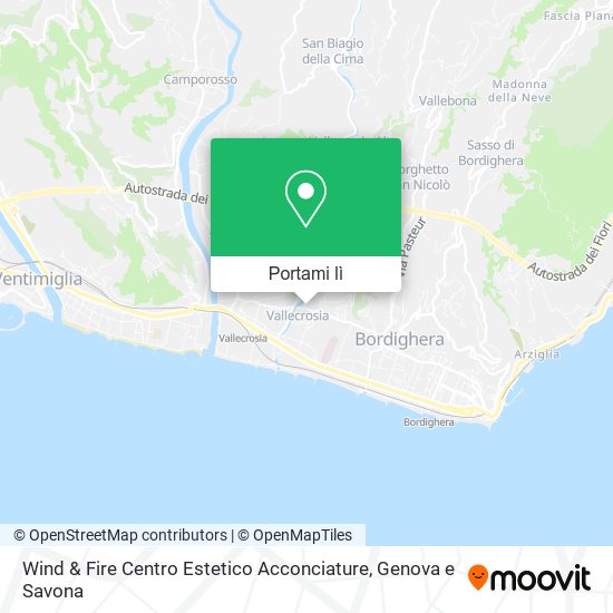 Mappa Wind & Fire Centro Estetico Acconciature
