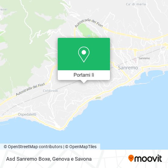 Mappa Asd Sanremo Boxe