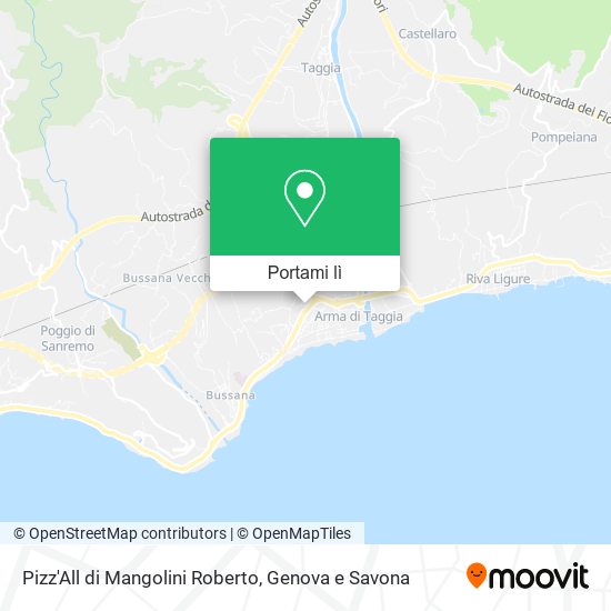 Mappa Pizz'All di Mangolini Roberto
