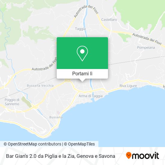 Mappa Bar Gian's 2.0 da Piglia e la Zia