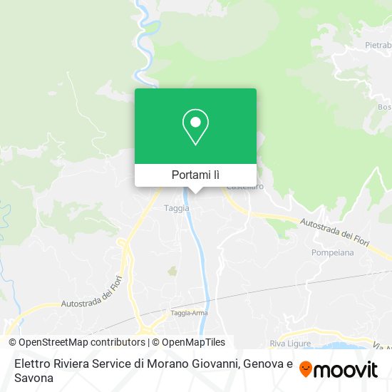 Mappa Elettro Riviera Service di Morano Giovanni