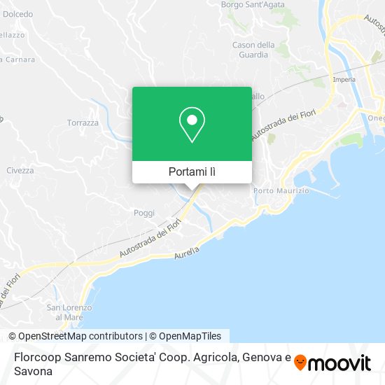 Mappa Florcoop Sanremo Societa' Coop. Agricola