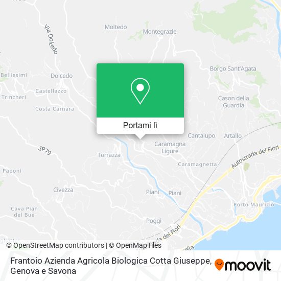 Mappa Frantoio Azienda Agricola Biologica Cotta Giuseppe