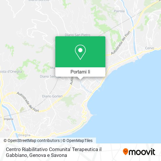 Mappa Centro Riabilitativo Comunita' Terapeutica il Gabbiano