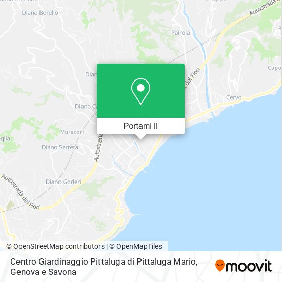 Mappa Centro Giardinaggio Pittaluga di Pittaluga Mario