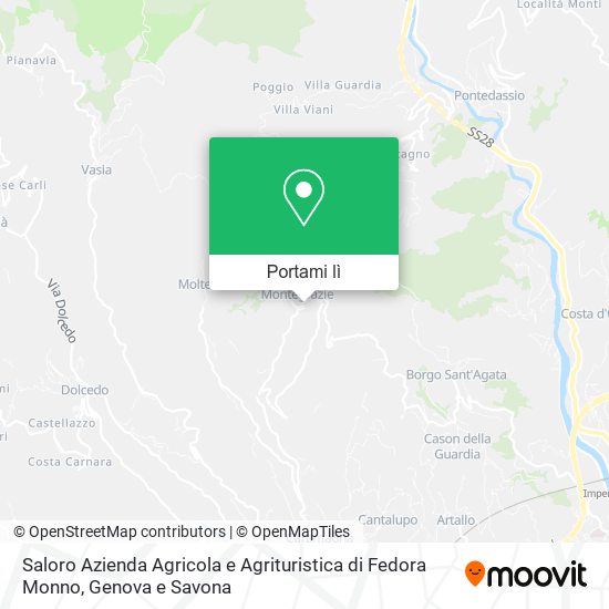 Mappa Saloro Azienda Agricola e Agrituristica di Fedora Monno