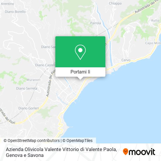 Mappa Azienda Olivicola Valente Vittorio di Valente Paola