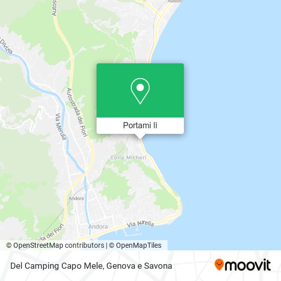 Mappa Del Camping Capo Mele
