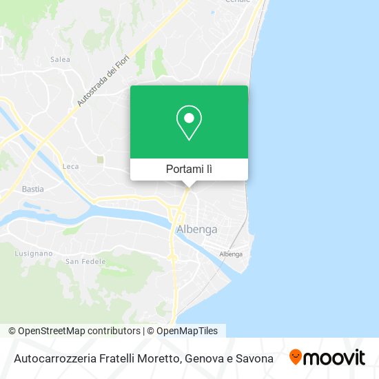 Mappa Autocarrozzeria Fratelli Moretto