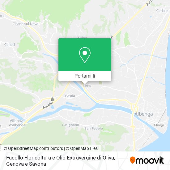 Mappa Facollo Floricoltura e Olio Extravergine di Oliva