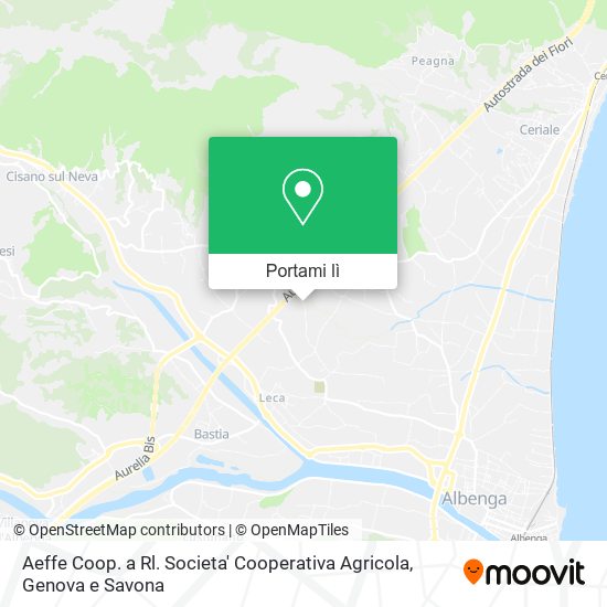 Mappa Aeffe Coop. a Rl. Societa' Cooperativa Agricola