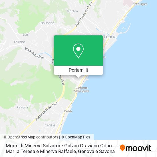 Mappa Mgm. di Minerva Salvatore Galvan Graziano Odao Mar Ia Teresa e Minerva Raffaele