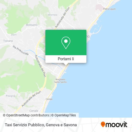 Mappa Taxi Servizio Pubblico