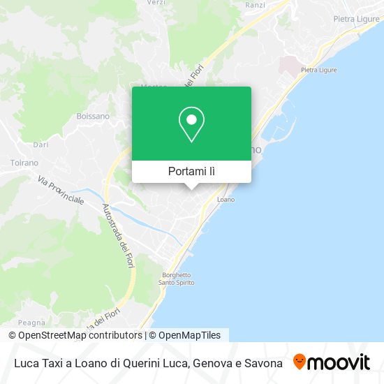 Mappa Luca Taxi a Loano di Querini Luca