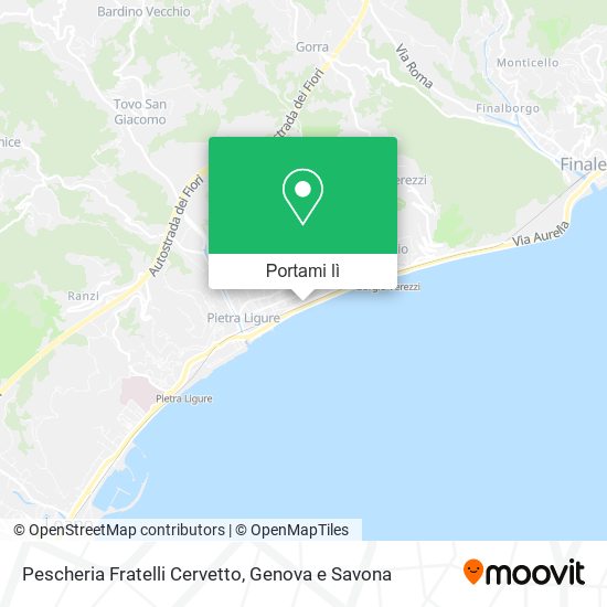 Mappa Pescheria Fratelli Cervetto
