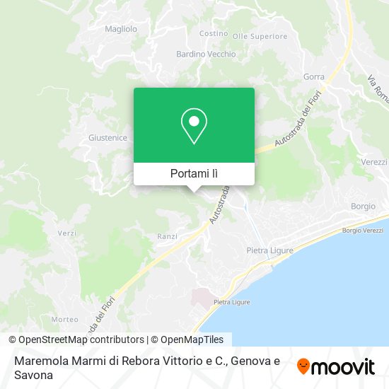 Mappa Maremola Marmi di Rebora Vittorio e C.