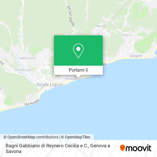 Mappa Bagni Gabbiano di Reynero Cecilia e C.