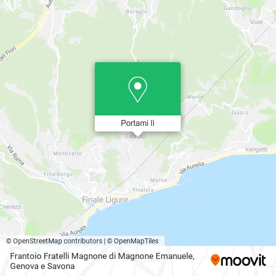 Mappa Frantoio Fratelli Magnone di Magnone Emanuele