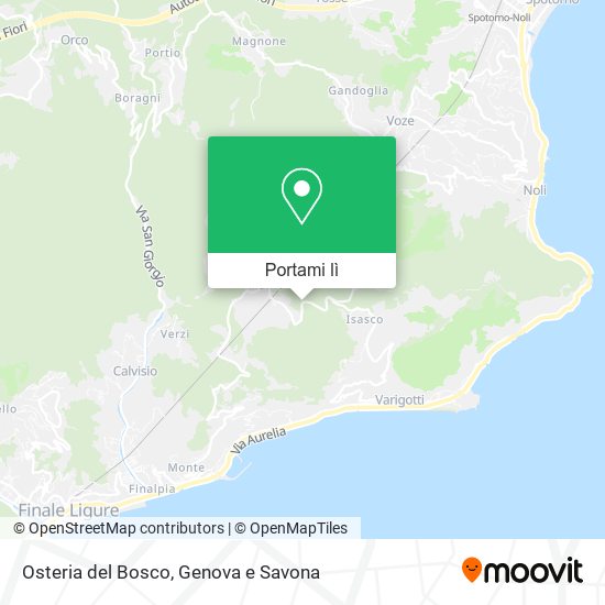 Mappa Osteria del Bosco