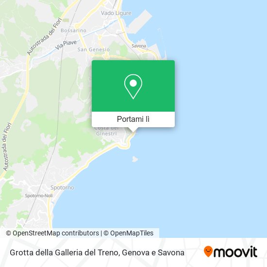 Mappa Grotta della Galleria del Treno