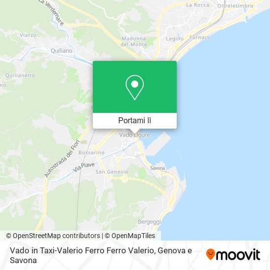 Mappa Vado in Taxi-Valerio Ferro Ferro Valerio