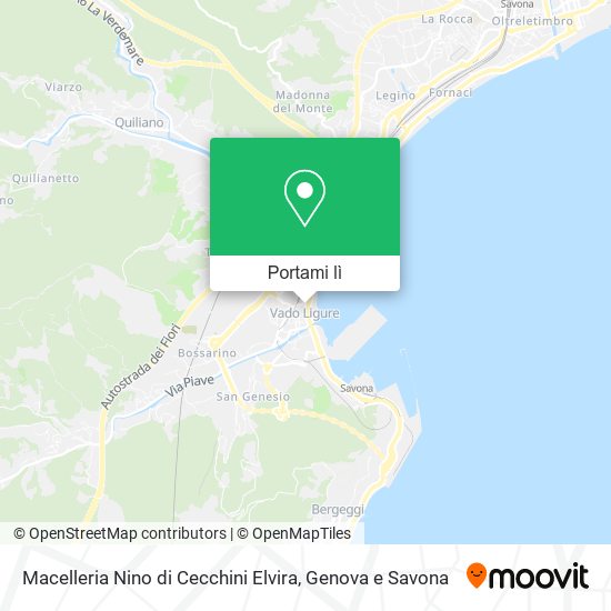 Mappa Macelleria Nino di Cecchini Elvira