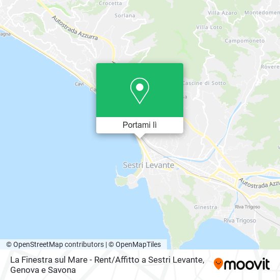 Mappa La Finestra sul Mare - Rent / Affitto a Sestri Levante