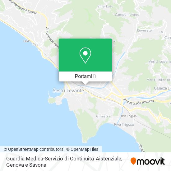 Mappa Guardia Medica-Servizio di Continuita' Aistenziale