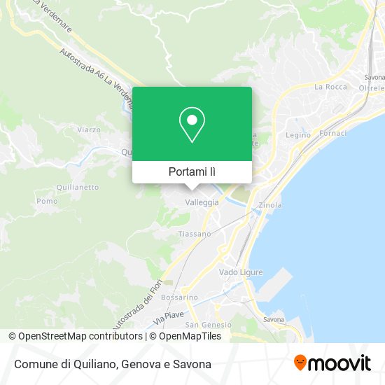 Mappa Comune di Quiliano