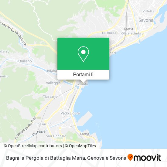 Mappa Bagni la Pergola di Battaglia Maria