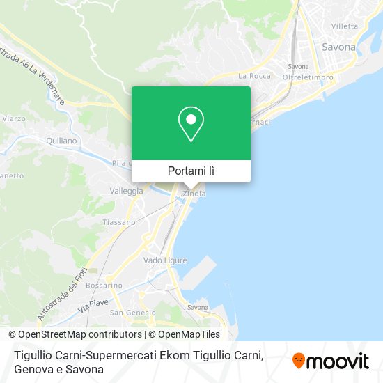 Mappa Tigullio Carni-Supermercati Ekom Tigullio Carni