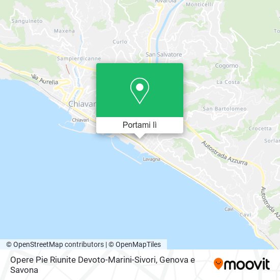 Mappa Opere Pie Riunite Devoto-Marini-Sivori