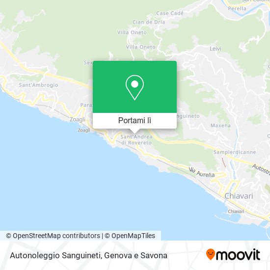 Mappa Autonoleggio Sanguineti