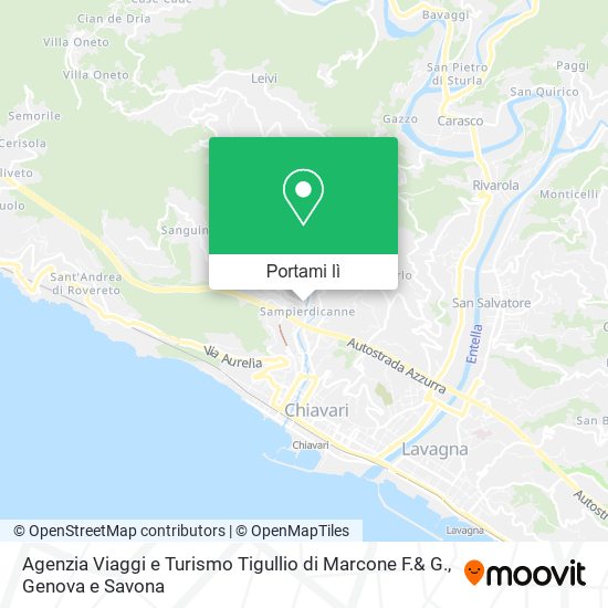 Mappa Agenzia Viaggi e Turismo Tigullio di Marcone F.& G.