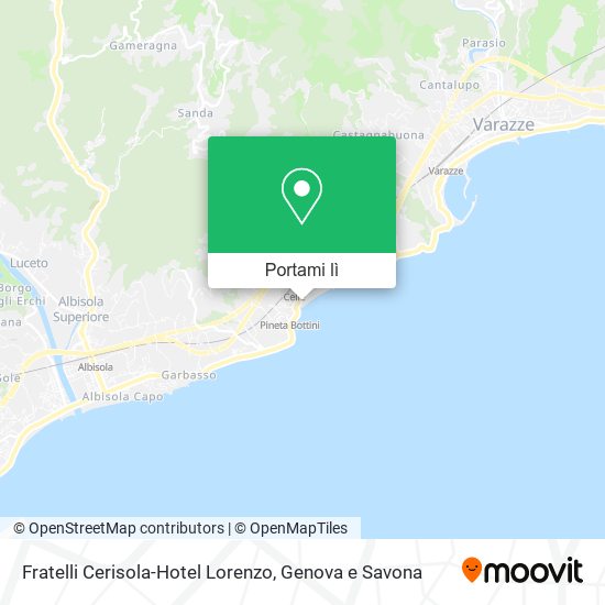 Mappa Fratelli Cerisola-Hotel Lorenzo