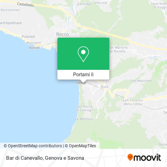 Mappa Bar di Canevallo